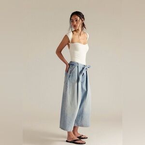 Free people we the free high Tided belted crop jeans NWT $148